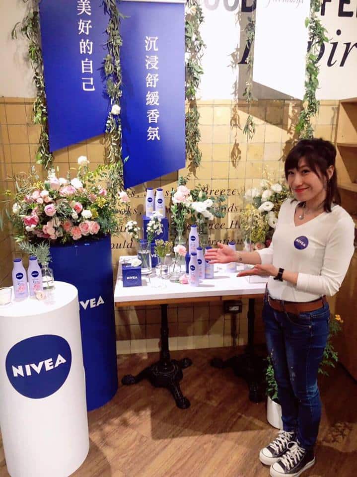 True Massage 擔任妮維雅NIVEA乳液品牌活動按摩師